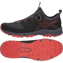 Czarne Buty biegowe Asics Gel Fuji Rado M T7F2N-020. Czarne buty sportowe męskie Asics, z gumy, na sznurówki, do biegania. W wyprzedaży za 509,00 zł.