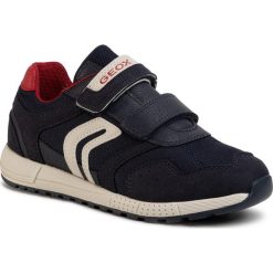Sneakersy GEOX - J Alben B. C J949EC 014AF C0735 M Navy/Red. Niebieskie trampki chłopięce Geox, bez wzorów, ze skóry ekologicznej, na rzepy. Za 279,00 zł.
