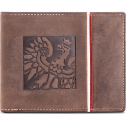 Duży Portfel Męski PETERSON - 304 Brown 02. Brązowe portfele męskie marki Peterson, z nubiku. Za 129,00 zł.
