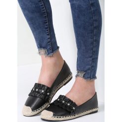 Espadryle damskie: Czarne Espadryle Gonna Be Lonely
