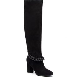 Kozaki GUESS - FLAEE4 SUE11 BLACK. Czarne kozaki damskie skórzane marki Guess. Za 1229,00 zł.