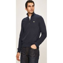 Lacoste - Bluza. Niebieskie bluzy męskie Lacoste, xxl, bez wzorów, z bawełny, z kapturem, z krótkim rękawem, krótkie, z kapturem. Za 519,90 zł.