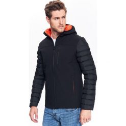 KURTKA KRÓTKA MĘSKA TYPU SOFTSHELL. Czarne kurtki męskie zimowe marki Top Secret, m. Za 99,99 zł.