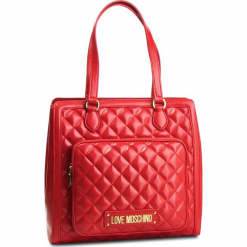 Torebka LOVE MOSCHINO - JC4001PP17LA0500 Rosso. Czerwone torebki klasyczne damskie Love Moschino, bez wzorów, ze skóry ekologicznej, klasyczne, bez dodatków. W wyprzedaży za 769,00 zł.