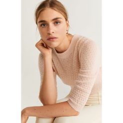 Mango - Sweter Dragon. Pomarańczowe swetry damskie Mango, m, bez wzorów, z wełny, bez rękawów, bez kaptura. Za 119,90 zł.