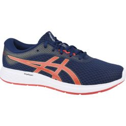 Asics Patriot 11 1011A568-402 buty do biegania męskie granatowe 45. Buty sportowe męskie Asics, z gumy, bez zapięcia, do biegania. W wyprzedaży za 199,99 zł.
