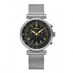RABAT ZEGAREK DOXA Telemeter 160.10.105.10. Czarne zegarki męskie marki DOXA, ze stali. W wyprzedaży za 1360,00 zł.