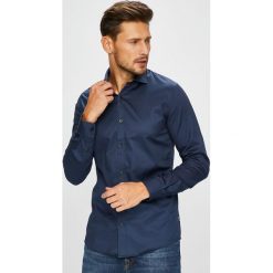 Only & Sons - Koszula. Niebieskie koszule męskie marki Only & Sons, s, bez wzorów, z bawełny, casualowe, z włoskim kołnierzykiem, z długim rękawem. Za 149,90 zł.