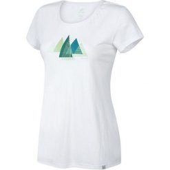 Hannah Koszulka damska Lavinet Bright White (rozmiar 36). Białe bluzki sportowe damskie Hannah, bez wzorów, bez kołnierzyka, bez rękawów, bez kaptura. W wyprzedaży za 58,00 zł.