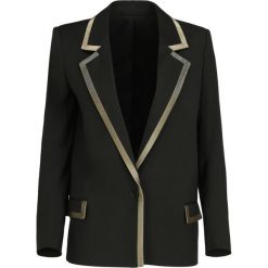 Żakiet The Kooples New Stretch S,ocking FVES18015K. Czarne marynarki damskie The Kooples, s, bez wzorów, ze lnu. W wyprzedaży za 899,00 zł.