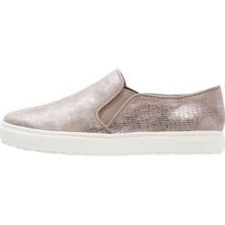 Creepersy damskie: Jana Półbuty wsuwane taupe/metallic