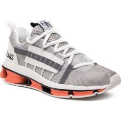 Sneakersy CALVIN KLEIN JEANS - Lex S0589 Soft Silver. Szare sneakersy męskie marki Calvin Klein Jeans, na co dzień, bez wzorów, z jeansu, bez zapięcia. Za 989,00 zł.