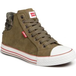 Trampki LEVI'S - VNEW0021S Khaki 0581. Zielone trampki chłopięce Levi's®, bez wzorów, z gumy, bez zapięcia. W wyprzedaży za 139,00 zł.