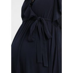 Sukienki: Bluebelle Maternity RUFFLE FRONT WRAP DRESS WITH TIE WAIST Sukienka z dżerseju navy