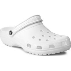 Klapki CROCS - Classic 10001 White. Białe klapki damskie Crocs, bez wzorów, z tworzywa sztucznego, bez obcasa. Za 159,00 zł.