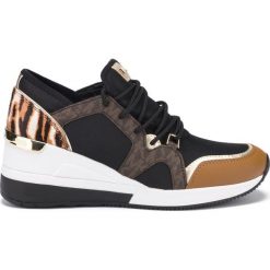 Michael Kors Liv Tenisówki Czarny. Czarne trampki i tenisówki damskie Michael Kors, bez wzorów, ze skóry, bez zapięcia. Za 781,95 zł.