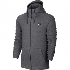 Bluza Nike NSW Modern Hoodie FZ (835858-091). Szare bejsbolówki męskie Nike, na jesień, m, z bawełny. Za 147,99 zł.