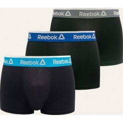 Reebok - Bokserki (3 pack). Czarne bokserki męskie Reebok, s, bez wzorów, z elastanu. W wyprzedaży za 99,90 zł.