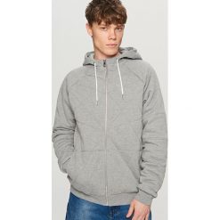 Bluzy męskie: Pikowana bluza dresowa - Jasny szar