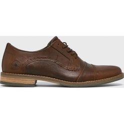 Bullboxer - Półbuty. Brązowe mokasyny męskie marki Bullboxer, ze skóry, casualowe. Za 339,90 zł.
