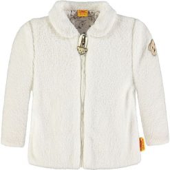 Pluszowa bluza w kolorze białym. Białe bluzy dziewczęce Steiff. W wyprzedaży za 112,95 zł.