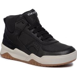 Sneakersy GEOX - J Perth B. A J947RA 05446 C9999 S Black. Czarne trampki chłopięce Geox, z zamszu. W wyprzedaży za 219,00 zł.