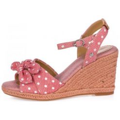 Pepe Jeans Sandały Damskie Shark Pina 37 Różowe. Różowe sandały damskie Pepe Jeans, bez wzorów, z jeansu, na wysokim obcasie, bez zapięcia. Za 289,00 zł.