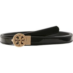 Paski damskie: Tory Burch ROTATING PATENT BELT Pasek black