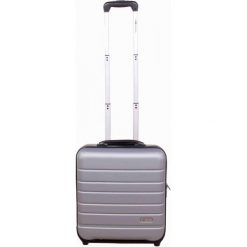 Torby na laptopa: Leonardo Podróżny Kufer Trolley Laptop Abs Srebrny