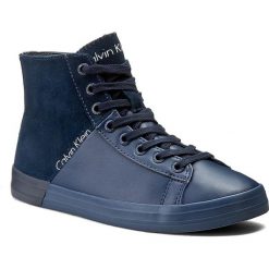 Sneakersy CALVIN KLEIN JEANS - Walta RE9654 Midnight/N. Niebieskie półbuty damskie marki Calvin Klein Jeans, z jeansu. W wyprzedaży za 309,00 zł.