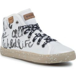 Sneakersy GEOX - J Kilwi G. F J02D5F 000ZB C1000 M White. Białe półbuty dziewczęce Geox, na sznurówki. Za 309,00 zł.