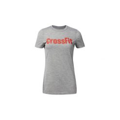 T-shirty z krótkim rękawem Reebok Sport Koszulka CrossFit®. Szare topy sportowe damskie Reebok Sport, s, bez wzorów, bez kołnierzyka, z krótkim rękawem, krótkie, bez kaptura. Za 119,00 zł.