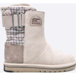 Sorel - Śniegowce Newbie. Szare śniegowce damskie marki Sorel, z materiału. W wyprzedaży za 319,90 zł.