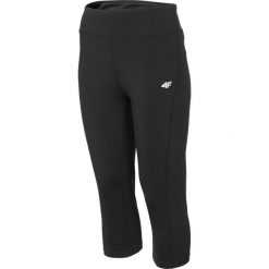 Legginsy treningowe damskie SPDF001 - głęboka czerń. Czarne legginsy damskie 4f, s, bez wzorów, z materiału. Za 79,99 zł.