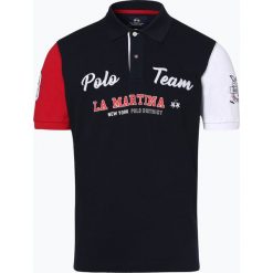 La Martina - Męska koszulka polo, niebieski. Niebieskie koszulki polo męskie marki La Martina, m, z aplikacjami. Za 549,95 zł.