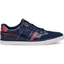 Trampki męskie: BUTY MĘSKIE TRAMPKI T207 – GRANATOWE