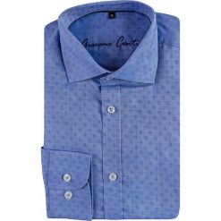 Koszula RICCARDO KMN00013. Koszule męskie Giacomo Conti, m, bez wzorów, z bawełny, eleganckie, z włoskim kołnierzykiem, bez rękawów. Za 229,00 zł.