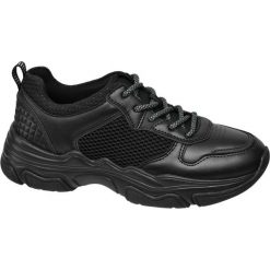 Sneakersy damskie Venice czarne. Czarne sneakersy damskie marki Venice, z materiału. Za 139,90 zł.