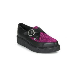 Derby TUK POINTED CREEPER PURPLE ZEBRA. Czarne półbuty damskie TUK, bez wzorów, bez obcasa, bez zapięcia. W wyprzedaży za 335,30 zł.