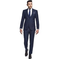 Garnitury: garnitur vernier 313 granatowy slim fit