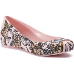Baleriny MELISSA - Ultragirl 3Db III Ad 32542 Pink/Beige 51716. Różowe baleriny damskie Melissa, bez wzorów, z tworzywa sztucznego, klasyczne, bez obcasa, na płaskiej podeszwie. W wyprzedaży za 209,00 zł.