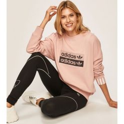 Adidas Originals - Bluza. Różowe bluzy damskie adidas Originals, z aplikacjami, z elastanu, bez rękawów, bez kaptura. Za 229,90 zł.