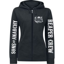 Sons Of Anarchy Reaper Crew Bluza z kapturem rozpinana damska czarny. Czarne bluzy damskie z kapturem marki Sons Of Anarchy, m, z napisami, długie. Za 184,90 zł.