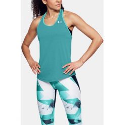 Topy sportowe damskie: Under Armour Koszulka damska Threadborne Swft Racer turkusowa r. XS (1318420-796)