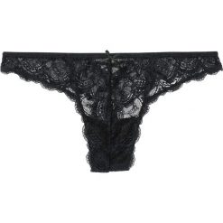 Stringi bonprix czarny. Czarne majtki damskie bonprix, z koronki. Za 37,99 zł.