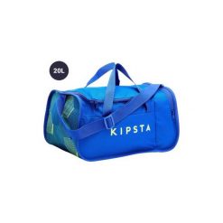 Torba sportowa Kipocket 20 Litrów. Niebieskie torby męskie sportowe marki KIPSTA, bez wzorów, z poliesteru, sportowe. Za 19,99 zł.