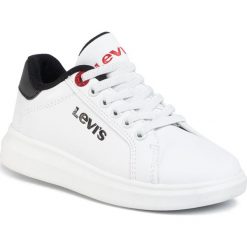 Sneakersy LEVI'S - VELL0010S White Black 0062. Białe trampki chłopięce bez wzorów, ze skóry ekologicznej, bez zapięcia. Za 219,00 zł.