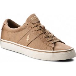 Tenisówki POLO RALPH LAUREN - Sayer 816710028004 Khaki. Brązowe tenisówki męskie Polo Ralph Lauren, z gumy. W wyprzedaży za 239,00 zł.