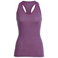 Bluzki sportowe damskie: Icebreaker Koszulka Na Ramiączkach Wmns Sprite Tank Tulip/Vivid/Stripe S