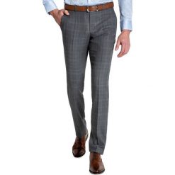 Spodnie MARCUS GDPE900006. Szare spodnie męskie Giacomo Conti, m, z aplikacjami, z wełny, eleganckie. Za 599,00 zł.